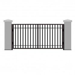 Ворота распашные решетчатые 3250х2000 мм  